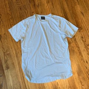 Cuts Clothing curve Crew Hem Men’s Large Shirt Blue